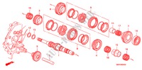 ARBRE PRINCIPAL(1.4L)(1.8L) pour Honda CIVIC 1.8 BASE 3 Portes 6 vitesses manuelles 2011