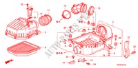 FILTRE A AIR(1.8L) pour Honda CIVIC 1.8 BASE 3 Portes 6 vitesses manuelles 2011