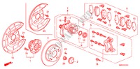 FREIN ARRIERE pour Honda CIVIC 1.8 BASE 3 Portes 6 vitesses manuelles 2011