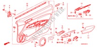 GARNITURE DE PORTE(LH) pour Honda CIVIC 1.8 BASE 3 Portes 6 vitesses manuelles 2011