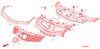 GRILLE AVANT pour Honda CIVIC 1.8 BASE 3 Portes 6 vitesses manuelles 2011