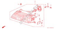 PROJECTEUR(2) pour Honda CIVIC DX 4 Portes 4 vitesses automatique 1991