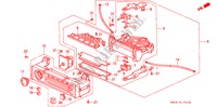 COMMANDE DE CHAUFFAGE(LEVIER) pour Honda ACCORD DX 4 Portes 5 vitesses manuelles 1990