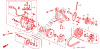 COMPRESSEUR(HADSYS) pour Honda CIVIC LX 4 Portes 5 vitesses manuelles 1994