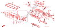 COLLECTEUR D'ADMISSION(V6) pour Honda ACCORD V6 EX 4 Portes 4 vitesses automatique 1996
