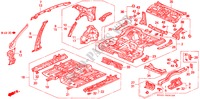PANNEAUX INTERIEURS pour Honda ACCORD LX 4 Portes 5 vitesses manuelles 1994