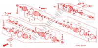 ARBRE PRIMAIRE AVANT/ DEMI ARBRE(1.8L) (MT) pour Honda CIVIC DX 4 Portes 5 vitesses manuelles 2006