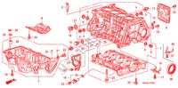 BLOC CYLINDRES/CARTER D'HUILE(1.8L) pour Honda CIVIC EX 4 Portes 5 vitesses automatique 2006