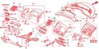 GARNITURE D'INSTRUMENT(COTE DE CONDUCTEUR) pour Honda CIVIC EX 4 Portes 5 vitesses automatique 2008