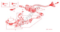 JEU DE CLEF/ COMMUTATEUR D'INDICATEUR pour Honda ACTY TRUCK DX 2 Portes 4 vitesses manuelles 1983
