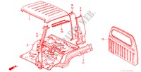 STRUCTURE DE CARROSSERIE(2) pour Honda ACTY TRUCK DX 2 Portes 4 vitesses manuelles 1983