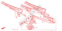 ESSUIE GLACE AVANT (B,BP,D,F,G,S,W,X) pour Honda QUINTET DX 5 Portes 5 vitesses manuelles 1983