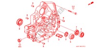 CARTER D'EMBRAYAGE(SOHC) pour Honda CIVIC COUPE 1.6ISR 2 Portes 5 vitesses manuelles 2000