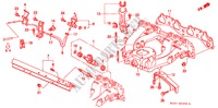 COLLECTEUR D'ADMISSION(SOHC) pour Honda CIVIC COUPE 1.6ILS 2 Portes 4 vitesses automatique 2000
