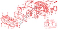 COMPTEUR COMBINE COMPOSANTS pour Honda CIVIC COUPE 1.6ISR VTEC 2 Portes 4 vitesses automatique 1997