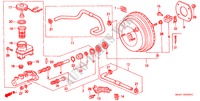 MAITRE CYLINDRE DE FREIN/ ALIMENTATION PRINCIPALE pour Honda CIVIC COUPE 1.6ISR VTEC 2 Portes 4 vitesses automatique 1997