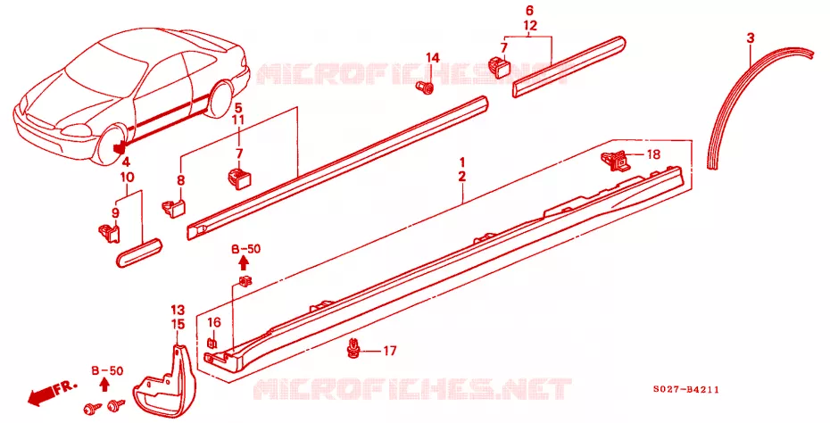 PROTECTION Honda  CIVIC COUPE 2000 VTI R 5 vitesses manuelles 
