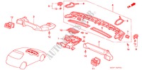 CANALISATION DE CHAUFFAGE(RH) pour Honda CIVIC 1.6IES 3 Portes full automatique 1999