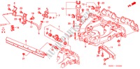 COLLECTEUR D'ADMISSION(SOHC) pour Honda CIVIC 1.4I 3 Portes 5 vitesses manuelles 2000
