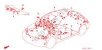 FAISCEAU DES FILS(RH) pour Honda CIVIC 1.4I 3 Portes 5 vitesses manuelles 2000
