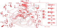 FAISCEAU DES FILS pour Honda CIVIC 1.4I 3 Portes 5 vitesses manuelles 2000