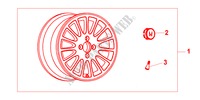 JANTE pour Honda CIVIC 1.4IS 3 Portes 4 vitesses automatique 2000