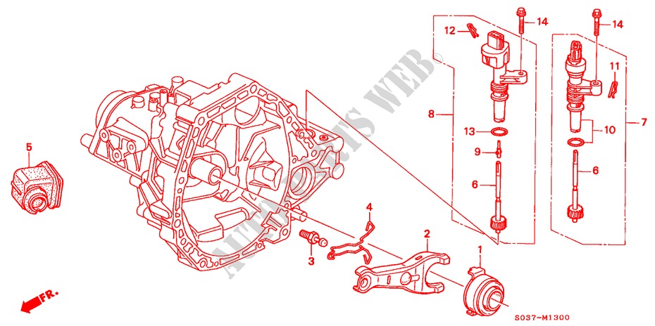 DEBRAYAGE(DOHC) pour Honda CIVIC 1.6VTI 3 Portes 5 vitesses manuelles 2000
