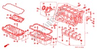 BLOC CYLINDRES/CARTER D'HUILE (SOHC/SOHC VTEC) pour Honda CIVIC 1.4IS 4 Portes 4 vitesses automatique 1998