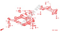 CORPS ARRIERE/MEMBRURE TRANSVERSALE pour Honda ODYSSEY EXI 5 Portes 5 vitesses automatique 2004