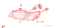 PROJECTEUR pour Honda ODYSSEY EXI 5 Portes 4 vitesses automatique 2000
