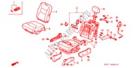 SIEGE AVANT(BALLON D'AIR LATERAL) (D.) ('02 ) pour Honda ODYSSEY EXI 5 Portes 5 vitesses automatique 2003
