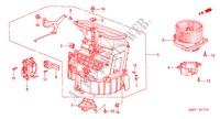 SOUFFLERIE DE CHAUFFAGE pour Honda ODYSSEY EXI 5 Portes 4 vitesses automatique 2000