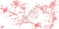 SUPPORTS DE MOTEUR(AT) pour Honda CR-V BASE 5 Portes 4 vitesses automatique 1999