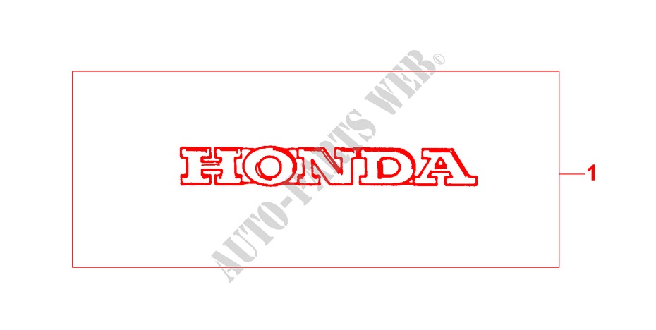 GOLD EMBLEM pour Honda CR-V BASE 5 Portes 4 vitesses automatique 1999
