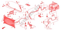 CLIMATISEUR (FLEXIBLES/TUYAUX) (RH) pour Honda CR-V RVSI 5 Portes 5 vitesses manuelles 2001