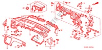 PANNEAU D'INSTRUMENT(LH) pour Honda CR-V RVSI 5 Portes 4 vitesses automatique 2001