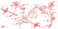 SUPPORTS DE MOTEUR(AT) pour Honda CR-V RVI 5 Portes 4 vitesses automatique 2001