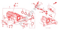 COLLECTEUR D'ADMISSION(1.6L) pour Honda ACCORD 1.6ILS 4 Portes 5 vitesses manuelles 2001