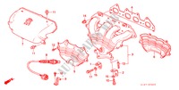 COLLECTEUR D'ECHAPPEMENT(2.0L) pour Honda ACCORD 2.3IES 4 Portes 4 vitesses automatique 2001