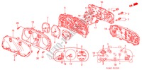 COMPTEUR COMBINE COMPOSANTS pour Honda ACCORD 1.8IES 4 Portes 4 vitesses automatique 2000
