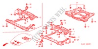 CORPS ARRIERE/MEMBRURE TRANSVERSALE pour Honda ACCORD 1.8IES 4 Portes 4 vitesses automatique 2001