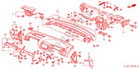 PANNEAU D'INSTRUMENT(RH) pour Honda ACCORD 1.8IES 4 Portes 4 vitesses automatique 2000