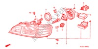 PROJECTEUR(HID) pour Honda ACCORD TYPE R 4 Portes 5 vitesses manuelles 2000