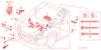 FAISCEAU DES FILS (SOHC) (RH) pour Honda CIVIC AERODECK 1.6ILS 5 Portes 4 vitesses automatique 1998