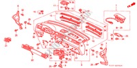 PANNEAU D'INSTRUMENT(LH) pour Honda CIVIC AERODECK 1.4IS       L.P.G. 5 Portes 5 vitesses manuelles 1999