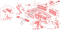 PANNEAU D'INSTRUMENT(RH) pour Honda CIVIC AERODECK 1.6ILS 5 Portes 4 vitesses automatique 1998