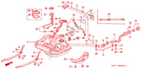 RESERVOIR A CARBURANT(DIESEL) pour Honda CIVIC AERODECK 2.0ITD 5 Portes 5 vitesses manuelles 1999