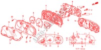 COMPTEUR COMBINE COMPOSANTS pour Honda ACCORD 1.6ILS 4 Portes 5 vitesses manuelles 2002