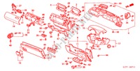 GARNITURE D'INSTRUMENT(RH) pour Honda ACCORD 1.8ISE 4 Portes 4 vitesses automatique 2002