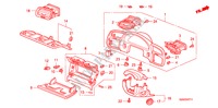 GARNITURE D'INSTRUMENT(RH) pour Honda S2000 LIMITED EDITION 2 Portes 6 vitesses manuelles 2009